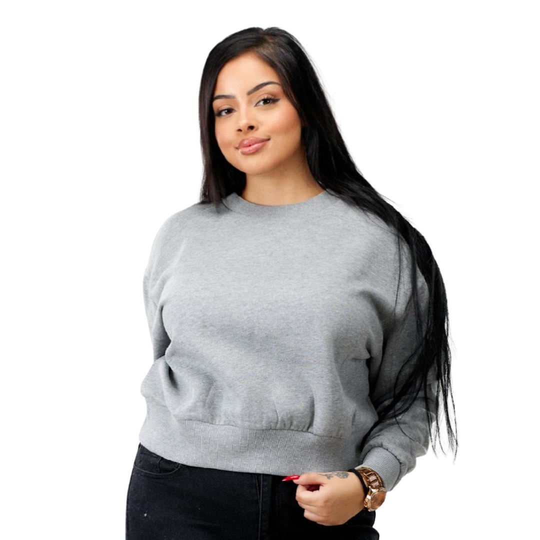 9 Womens Heavy Crop Sweat